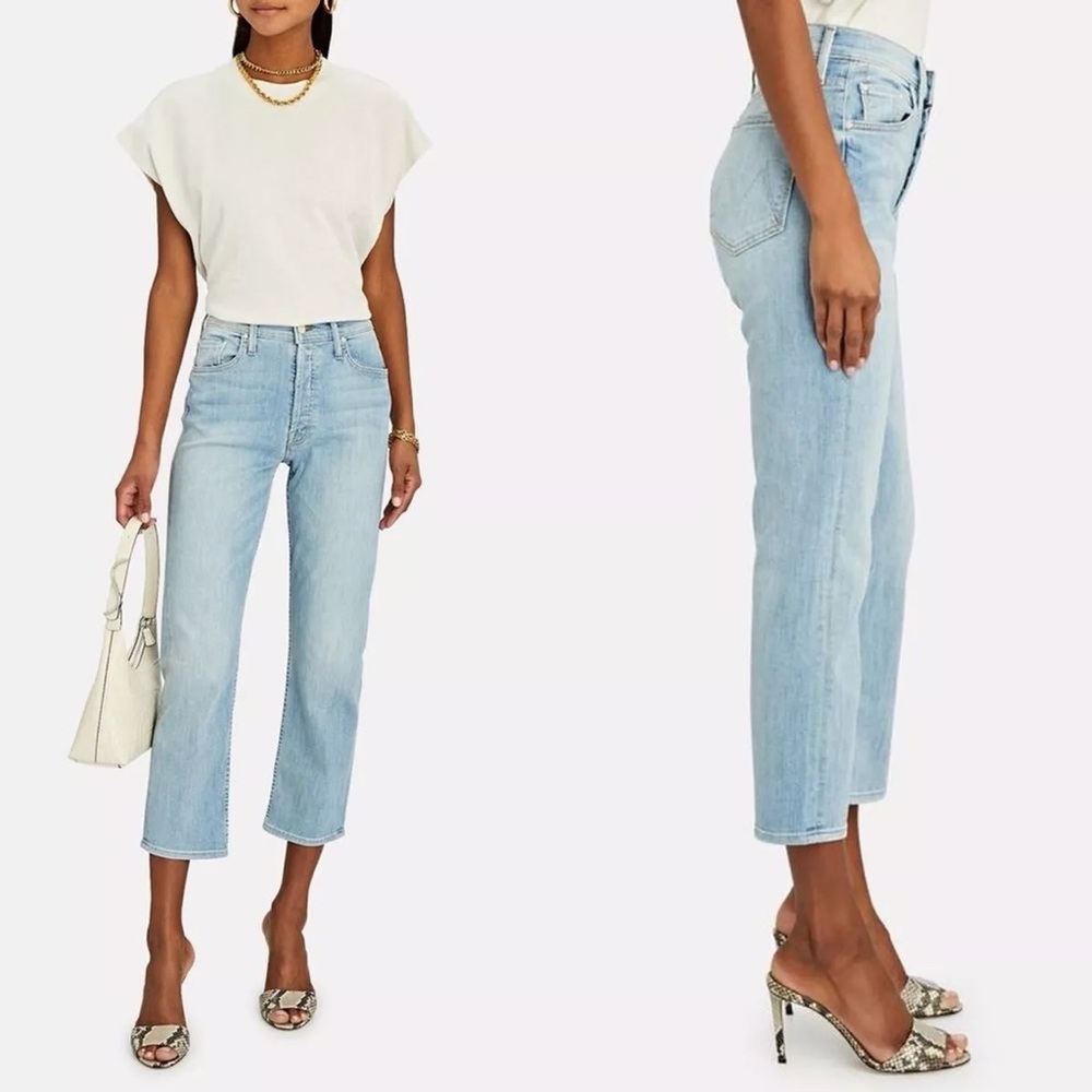 MOTHER Tomcat It’s Kinda My Thing High Rise Light Blue Jeans